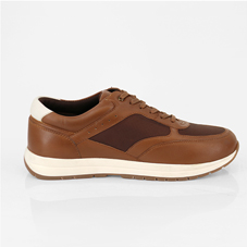 Pegasus Leather Wide Fit Trainer - MJ082